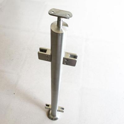 China Stainless Steel Casting Balustrade Post Railing / Balustrade Glass Fence Post for sale