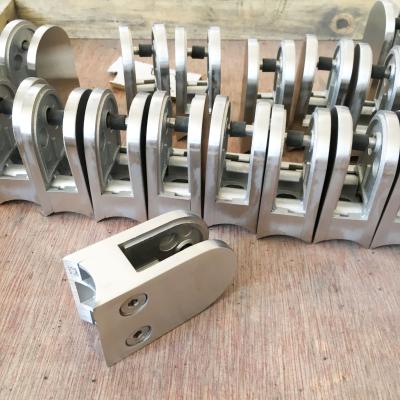 China Railing Wall Bracket Stainless Steel D Clamp / Q Handrail Clamp / Side Mounting Clamp for sale