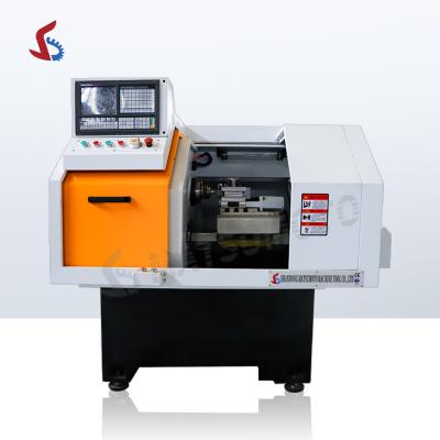 China Building Material Shops Horizontal Mini Hobby Cnc Lathe Machine Metal Lathe Price Automatic Bar Driver Ck0640 for sale