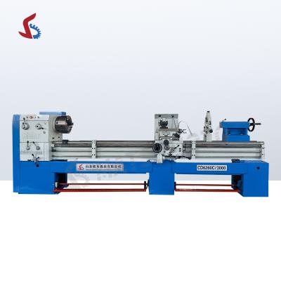 China 260mm Precision Lathe CD6260C 3000mm Spindle Universal Economical Rigid Rack 80mm 103mm Heavy Duty Lathe Machine for sale