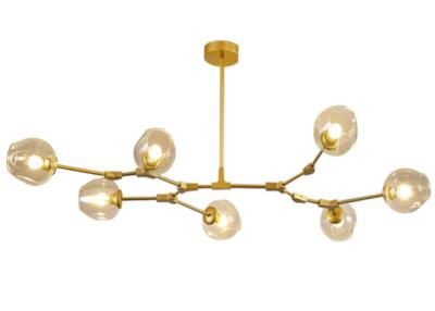 China Postmodern creative glass Molecular Chandelier dining room lamp living room lamp chandelier for sale