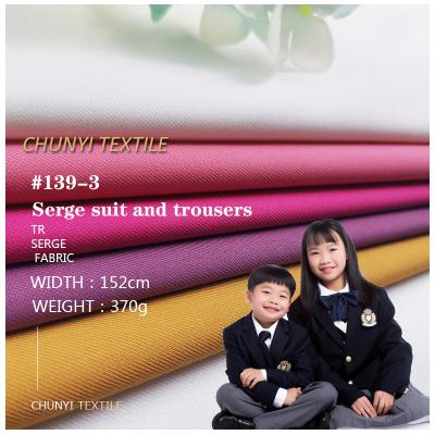 China 139-20# 80/20 Weight 370g Factory Supplies TR Twill Fabric Shrink-Resistant 80/20 Fabric For Western Workwear for sale