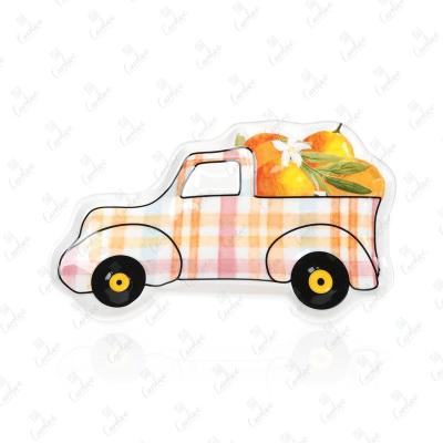 China Sustainable Custom Nordic Ceramic Dessert Truck Dish for sale