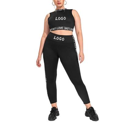 China Custom Logo Plus Size Women Gym Fitness Sportswear Bra and 3d Printed Legging Gym Wear Set Workout 2 Piece Yoga Sets for sale