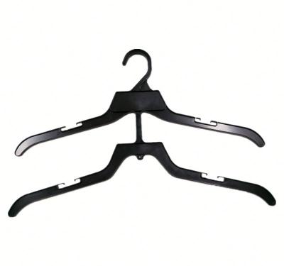 China Space Saving Double Layers 43cm Two Sets 17inch Two Pieces Two Sets Plastic Double Ply Hangers Holders for sale