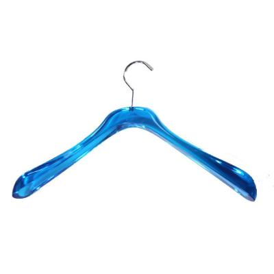 China Durable and luxury wholesales clear plastic clothing suit hanger rack clear acrylic clothes coat hanger manufacturer In China for sale