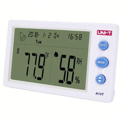 China Indoor Temperature Humidity Meter UNIT A13T Temperature Humidity Table Display 130mm x 22mm x 78mm for sale