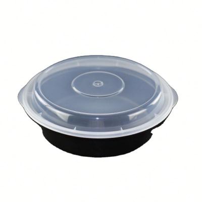 China Best Quality Viable Round Plastic Food Container With Reusable Microwavable Leakproof Bento Lunch Box Meal Prep Airtight Lids for sale