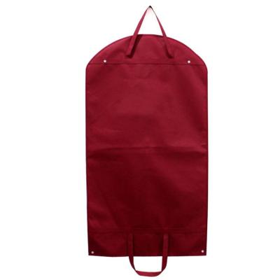 China 2021 Eco-Friendly and Economical Non-woven Storage Dust Cover Non-woven Cloth Bag Dust Garment Bag Wedding Dress Suit Hanging Dust Cover for sale