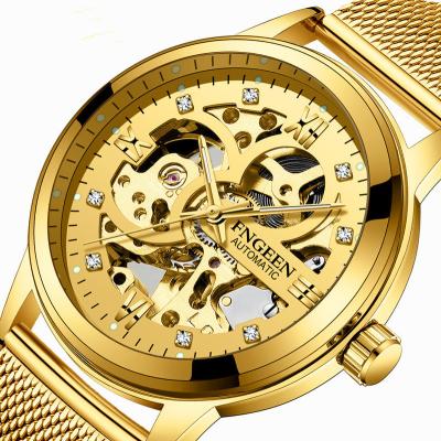 China Waterproof Automatic Men's Watch Diamond Set Tourbillon Mechanical Watch Night Light for sale