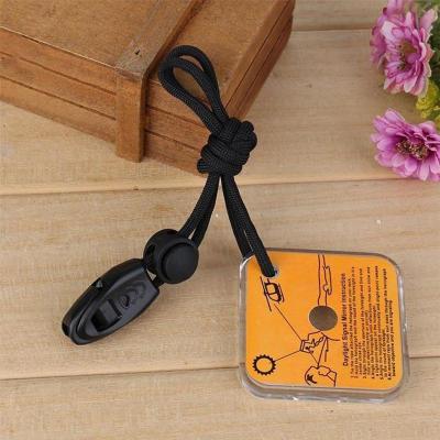 China Outdoor Camping Hiking Supuer Survival Mini Signal Mirror Outdoor Multifunctional Traveling Emergency for sale