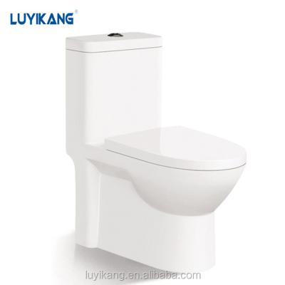 China L872 Double-Flow Porcelain Sanitary Ware The 10-Piece Vortex Trap Toilet Bowl Head Sleek Design One Piece Toilet for sale