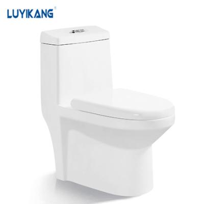 China High Quality Double-Flow L880 Ceramic Porcelain Toilet WC Sizes Floor Standing Gravity Lavatory Flushing One-Piece Toilet for sale