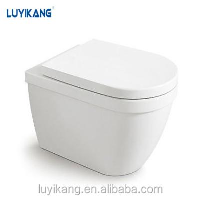 China Z1007 Hot Double-flux Products Cheap Sanitary Ware Ceramic WC Wall Hung Toilet Bangladesh Price Sanitary Ware for sale