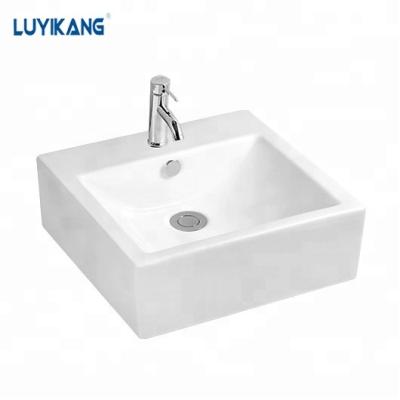 China Hot Sustainable Ceramic Sink Ceramic Sanitary Ware Bathroom Product L9028 Counter Sink Over The Art Basin for sale