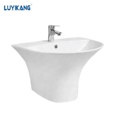 China L9076 Chaozhou Sustainable Supplier Popular Ceramic Wall Hung Wash Hand Basin for sale