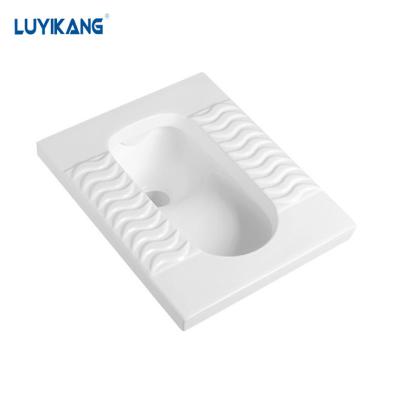 China Without Gas Spring L5065 Alibaba China Fashion Design WC Sanitary Ware Squat Pan for sale