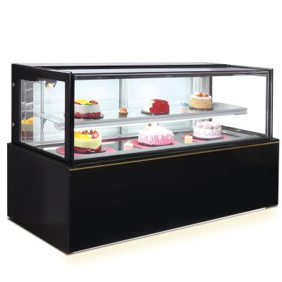 China Single-Temperature Bakery Case Table Cake Cabinet Display Refrigerated Freezer Display Door Maker Refrigerator Cake Display Case for sale