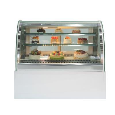 China Single-temperature Cake Showcase Display Refrigerator Cold Food Bars Counter Cake Chiler Tabletop Cake Glass Refrigerator Equipment for sale