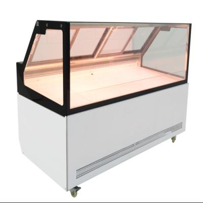 China Wholesale Grocery Store European Right Angle Cabinet Equipment Refrigerator Grocery Meat Display Single-temperature Supermarket Complete Machine for sale