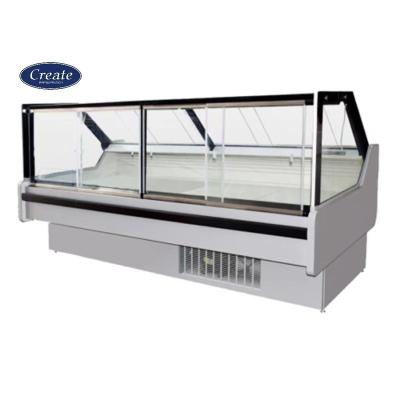 China Grocery Store Commercial Right Angle Supermarket Counter Service Single-temperature Flat Surface Grocery Cabinet European Type Machine for sale