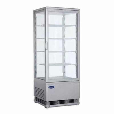 China Single-temperature best-selling glass refrigerated display cabinet can be customized for product display in large supermarkets for sale