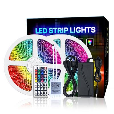 China Manufacturer Hotel Supply Remote Controller For Lighting Decoration Flexible Support Wifi RGB 5050 Led Strip Lights 5 Or 10 Meters for sale