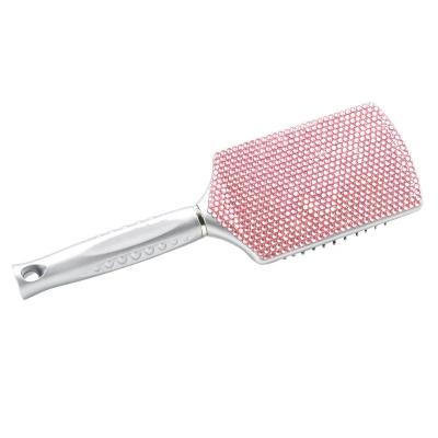 China High Quality Professional Salon Massage Plastic Brush Diamond Paddle Brush Hair Styling Tools for sale