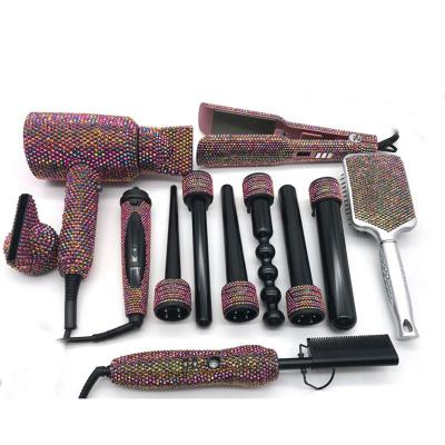 China Hotel Bling LCD Display PTC Heater Professional Hair Curler Set Hot Item Hair Tool Kit 5 for sale