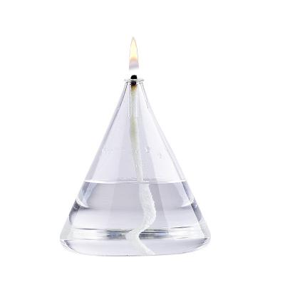 China Nordic simple romantic home sconce candle holder desk smokeless glass kerosene lamp decoration smokeless glass for sale