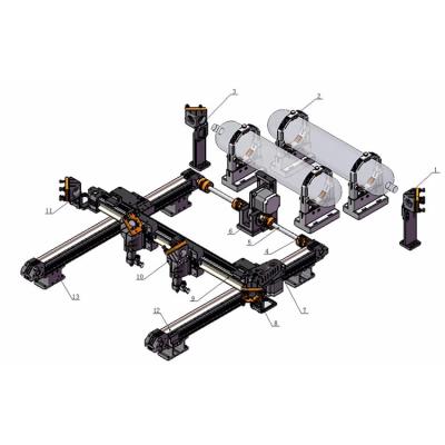 China Precision Silent Heavy Duty Plastic Aluminum Miniature Design Linear Guide Rail With Two Laser Head for sale