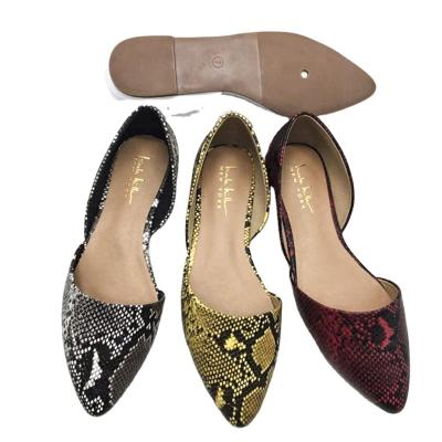 China 2021 Lightweight Fashion Pointed Toe In Animal Prints Design Ballerina Shoes Flats Shoes Ladies And Women for sale