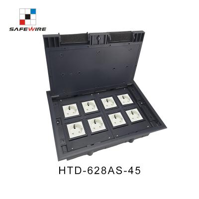 China HTD-628AS/under residential/multipurpose floor box with edfe rope outlet cover/concrete floor boxes for sale