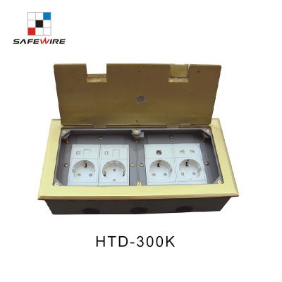 China HTD-300K/brass alloy material residential/general purpose power socket/medium low sockets/floor electrical outlets for sale