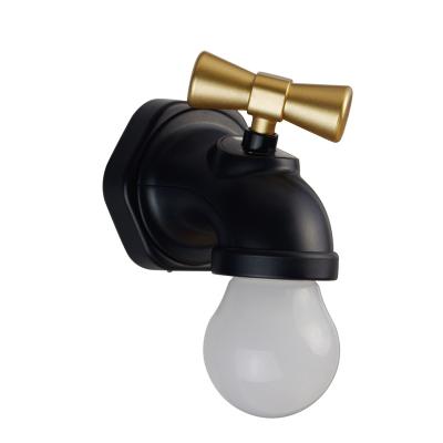 China Warehouse 2022 Vintage Style Wall Lamp USB Voice Control Tap Lamp New Retro Led Night Light Wall Light Lamp Rechargeable Intelligent for sale