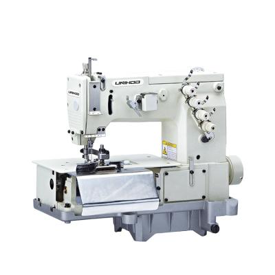 China Good quality large hook UH2000C both sides of the belt loop flat cutter double needle sewing machine for sale