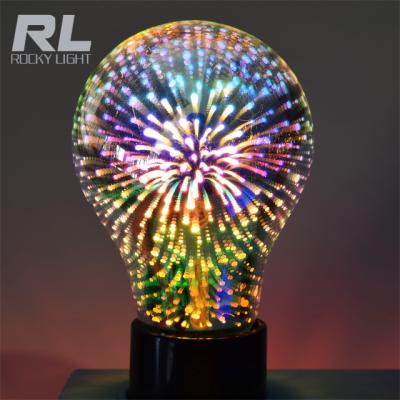 China Home/Shop/Camping/Outdoor 4W Color Led Firework Bulb 3D Led Illusion Lamp Home Decoration for sale