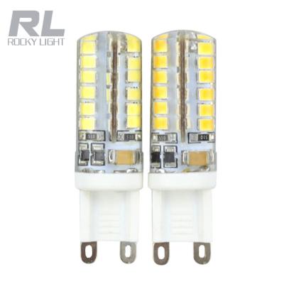 China home/shop/hotel/supermarket 3w 3000k 6000k bulb silicone corn lighting 60 smd mini energy saving led lamp g9 for sale