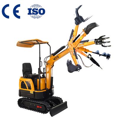 China Cheap Mini Excavator Weeding 1 Ton Excavators CE/EPA Contract Mini Hydraulic Digger Price China Brand Excavator Price Price for sale