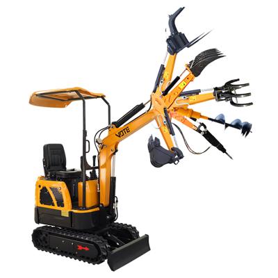 China Factory VTW-10 Excavator 1000kg 11.7 Ton 1 Ton HP Rhino Mini Excavator Mini Hydraulic Crawler Machine Excavators Price Manufacturers for sale