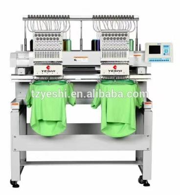 China 9 Needles laser cutting computerized embroidery machine flat embroidery machine for mk t-shirt for sale