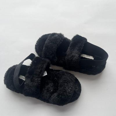 China Fashion trend fur slippers slippers in 2021 new Korean women's cashmere cotton fashion slippers hot shoes women's wear the Central Institute of Statistics tide for sale