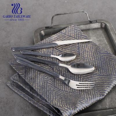 China Sustainable New Design Spoons And Forks Set Stainless Steel Cutlery 24pcs Set for sale