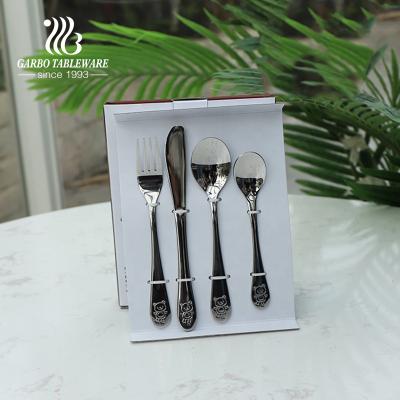 China Sustainable 4pcs Mirror Polish Stainless Steel Cutlery Set For Kids For Sale for sale