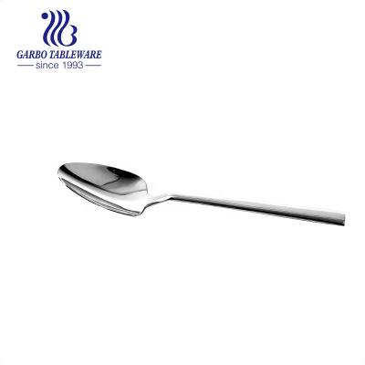 China Stock 304 Stainless Steel Tall Stocked Spoon 180mm For Restaurant And Bar for sale