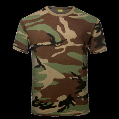 China Xinxing Wrinkle O-Neck Anti-Shrink Good Quality Military T-shirt Anti-Shrink HC06 Woodland/Anti Crow Camouflage for sale