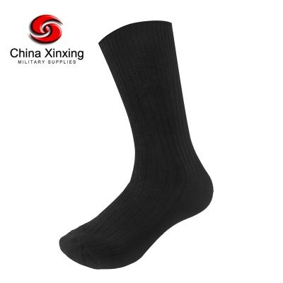 China Viable STOCK Army Socks XINXING MS01 Double Cylinder Crew Wholesale Military Army Black Woolen Socks for sale