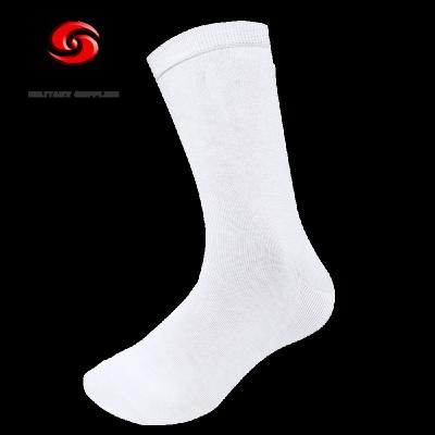 China Xinxing Police Army Breathable Custom Crew Socks White Men Sport Military Socks for sale