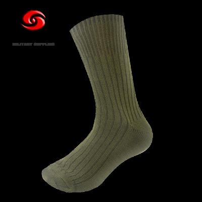 China Antibacterial Military Stock Socks Xinxing MS03 Olive Green Army Socks Manufacturer for sale