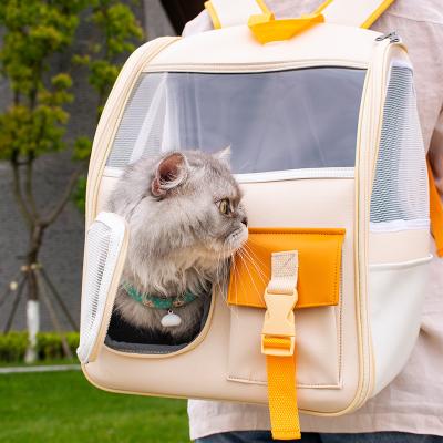 China Factory Supply Viable School Style Pet Travel Backpack Cat Carrier Backpack for sale